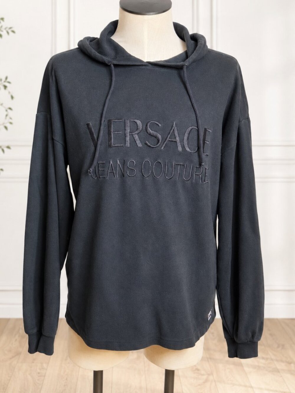 Versace Jeans Couture Black Logo Hoodie XXL